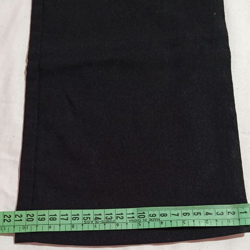 Black classic high-waist straight pants