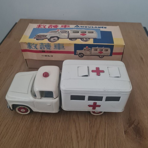 MF716 Tin Ambulance with Original Box, Like New