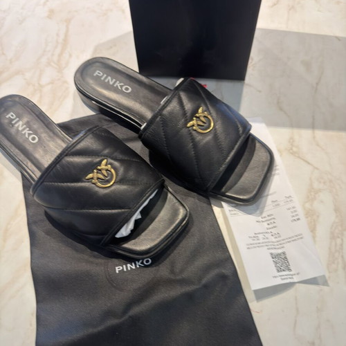 Pinko sandals with dust bag and box, black, size 40