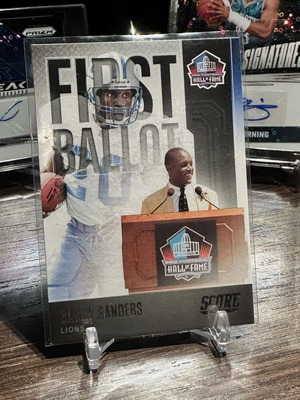 2022 Panini Score Barry Sanders #FB-BS First Ballot card new