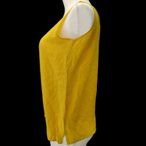 Silk top yellow size M like new