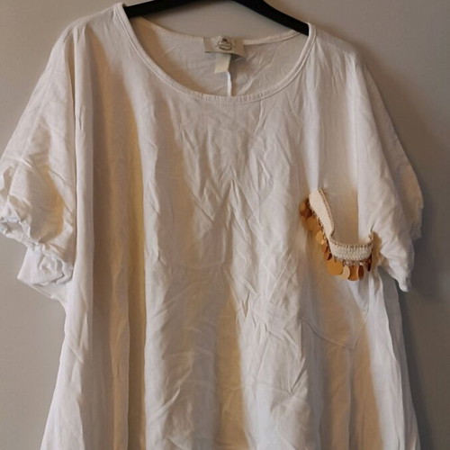 Sandy and Kosta blouse used, white, size M