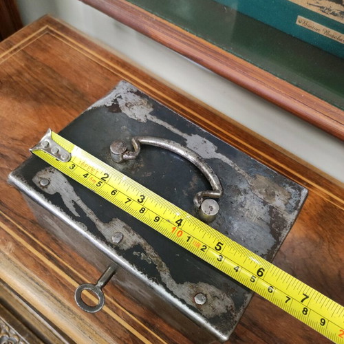 Hand safe used, rare old with key