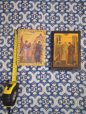 Religious icons used, wooden