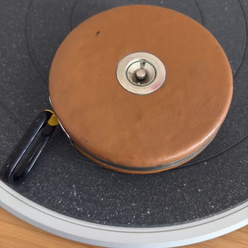 BMI 5m Leather Tape Measure, vintage German tool