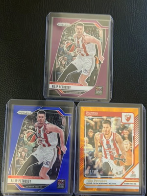 Filip Petrusev Donruss and Prizm Crvena Zvezda lot new