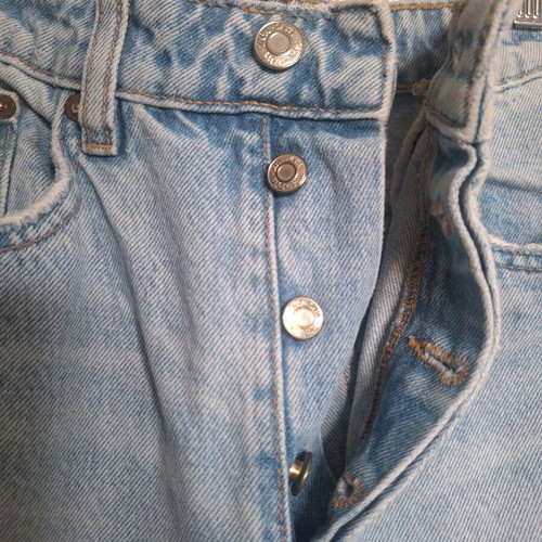 ZARA high-waisted straight jeans 36 like new, blue