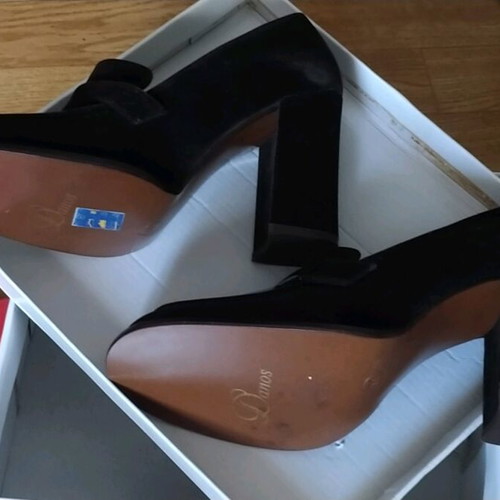 Danos suede leather black shoe size 40 new