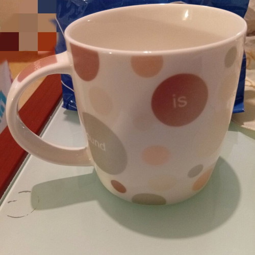 Porcelain mug in pastel colors new 350ml