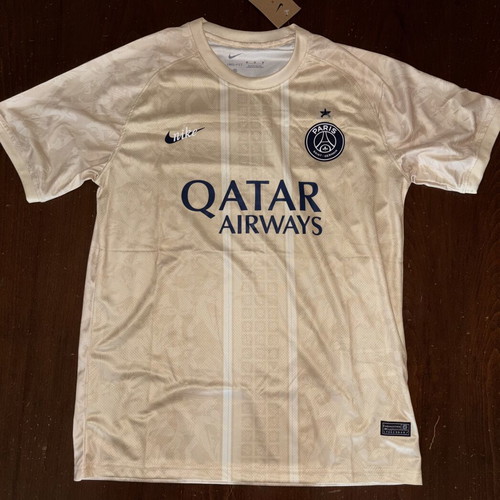 Paris Saint Germain Gold Desert Jersey Size M, New Authentic