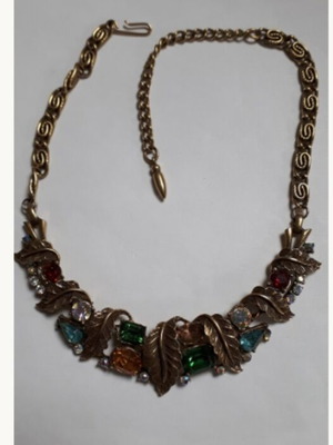 Coro vintage necklace used, 1950
