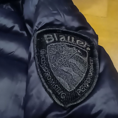 Blauer USA women's jacket with hood size S like new, black and purple