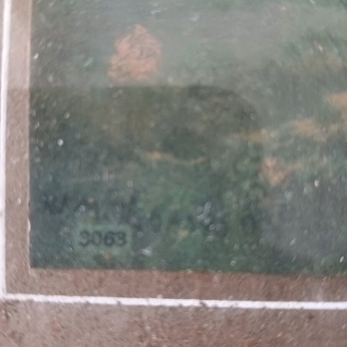 Vintage decorative print "AN AUTUMN SUNSET" used with frame