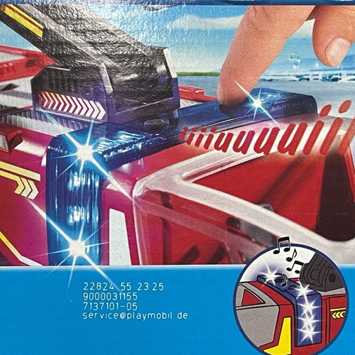 Playmobil City Action 71371 Airport Fire Truck with Sounds and Lights new