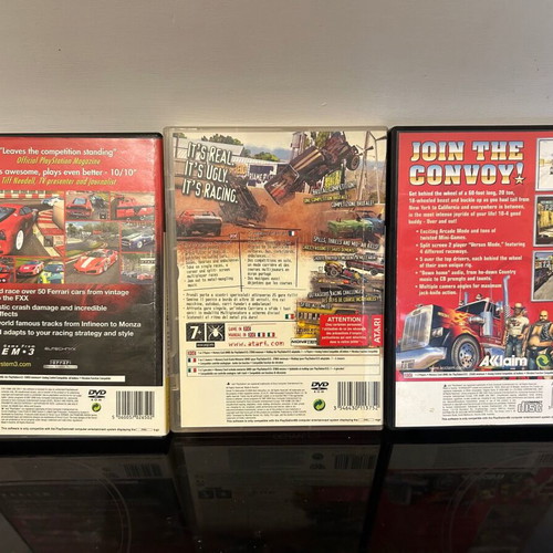 Racing video games pack of 3 for PlayStation 2 used