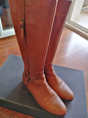 Alpe leather boots brown like new, riding style