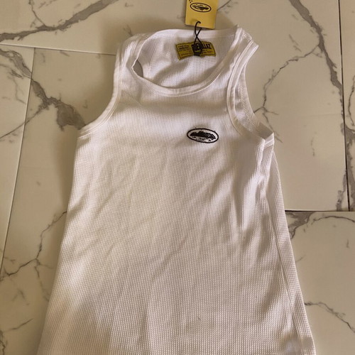 Corteiz tank top new, white