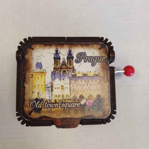 Musical Decoration Happy Birthday from Prague new, wooden