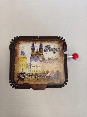 Musical Decoration Happy Birthday from Prague new, wooden