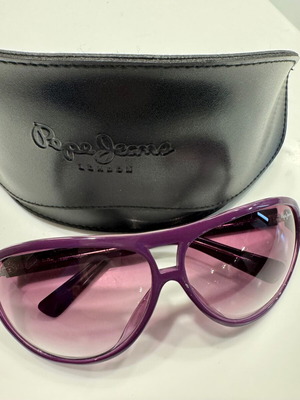 Pepe Jeans γυαλιά ηλίου μεταχειρισμένα, μωβ-ροζ vintage με θήκη