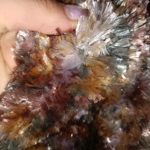 Handmade 100% fluffy multicolor blouse new