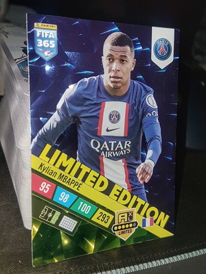 Kylian Mbappe Limited Edition Upgrade 2023 Panini Adrenalyn XL FIFA 365 card like new