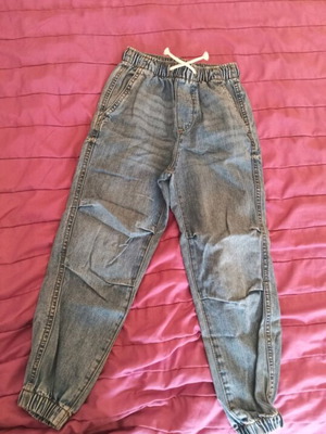 Jean jogger H&M for boy 7-8 years like new, blue
