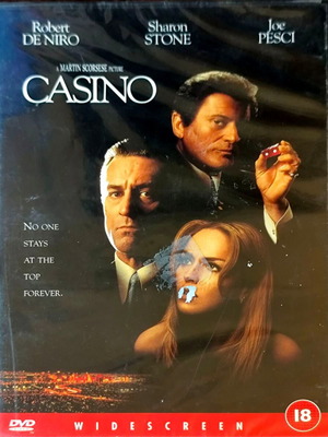 Casino DVD crime thriller movie with Robert De Niro and Sharon Stone, sealed