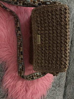 Handmade shoulder bag brown like new