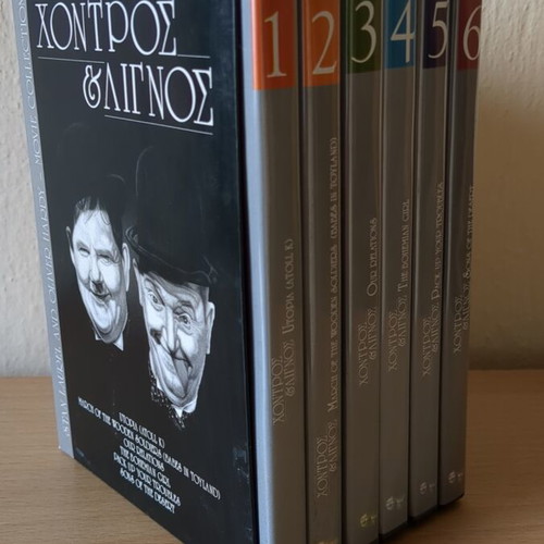 Laurel and Hardy DVD collection like new, 6 discs, comedy