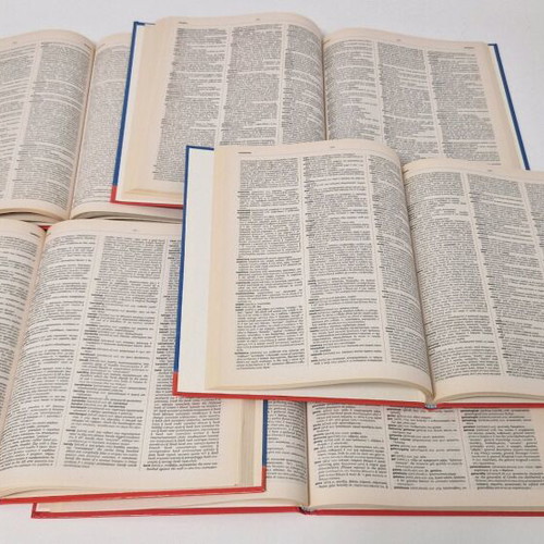 English-Greek dictionary new, set of 5 volumes