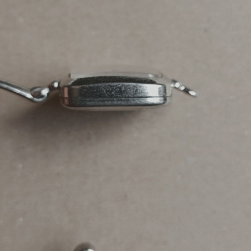 Regency wristwatch used, 17 jewels, silver, bracelet strap, not working