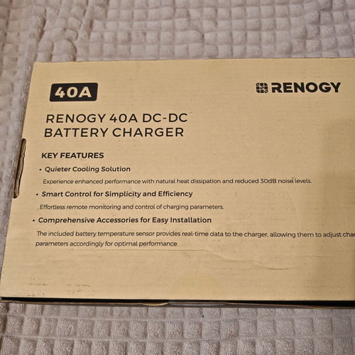 Renogy 40A DC-DC battery charger 12V