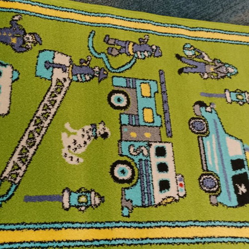 Children's bedroom rug set new with antistatic yarns