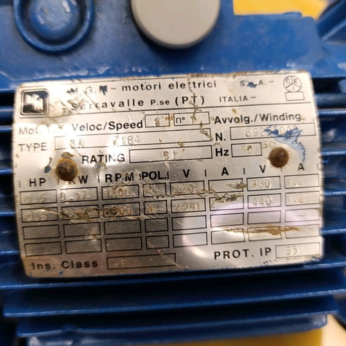 Crane bridge motor used with brake, 15 mm shaft
