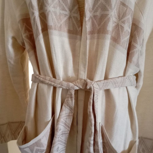 Nidodileda kimono cotton linen, like new, size M/L, beige