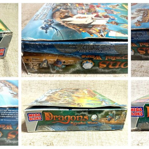 Mega Bloks Dragons Krystal Wars Man-O-War Warship 2003