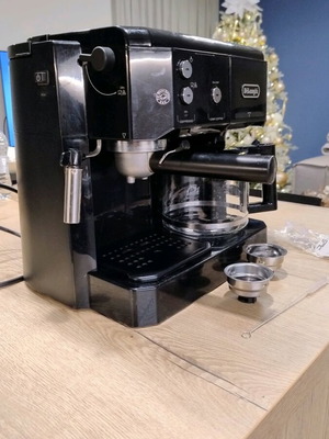 Professional espresso machine with drip coffee maker used