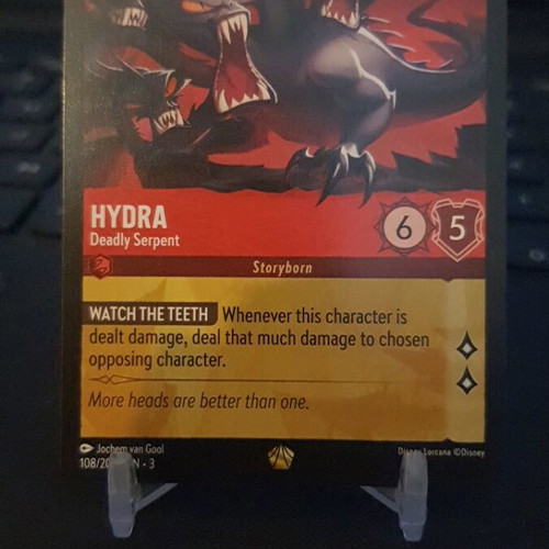 Lorcana Hydra Deadly Serpent Card 108/204 like new