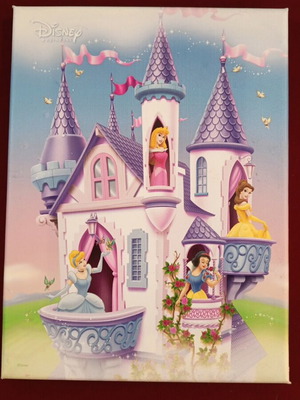 Καμβάς Disney πριγκίπισσες σαν καινούργιο 22x30