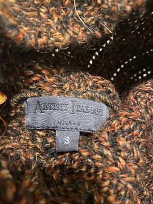 Artisti Italiani brown sweater size S like new, 30% wool