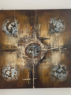 Square painting like new, dimensions 60x60