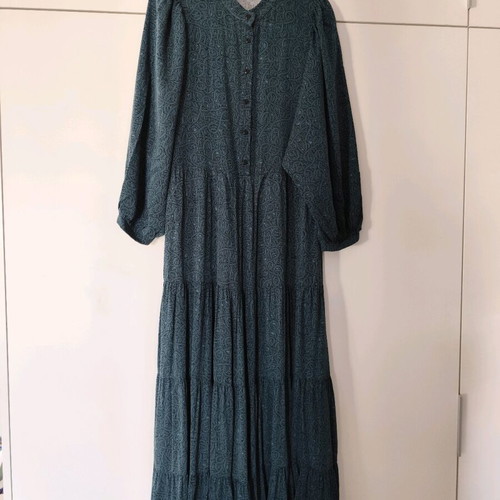 Namaste long dress new, green blue