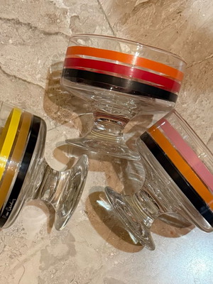 Vintage Pierre Cardin ice cream bowls set of 6, new