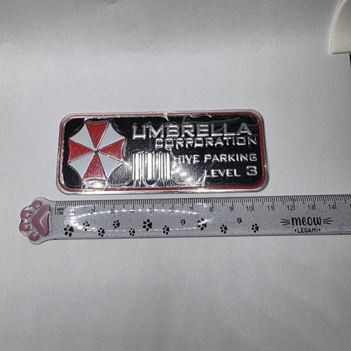 Umbrella Corporation metal badge new, Resident Evil design
