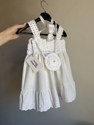 Baby dress from Vanilla Magnolia Boutique with accessories, new, 9-12 months