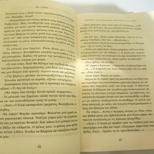 Fifty Shades Darker book used, Greek