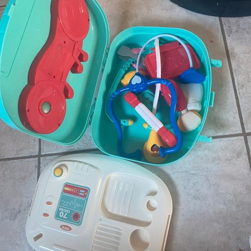 Portable children's medical kit used