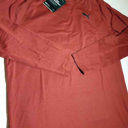 Puma men's sports shirt brick red new, size M