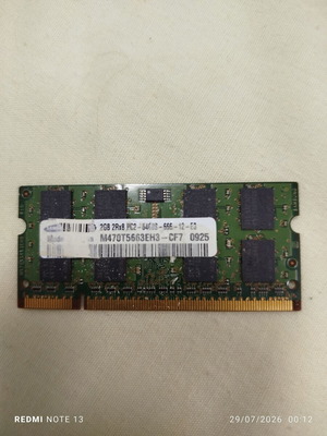 DDR2 RAM 2 GB used